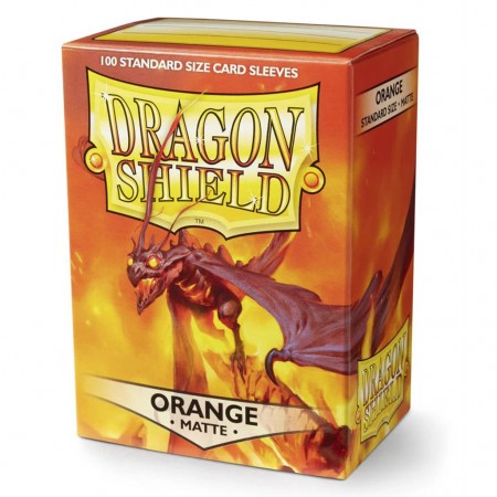 Protetor Cartas Dragon Shield Deck Sleeves - Matte Orange 100 Pcs