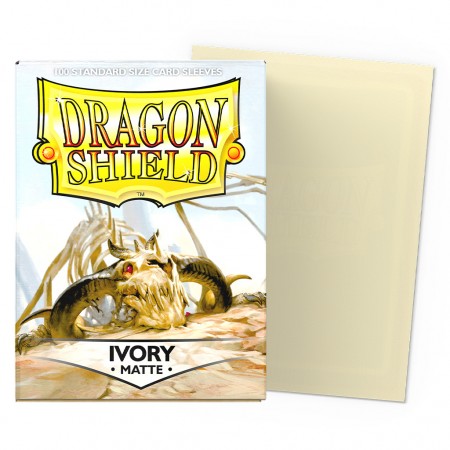 Protetor Cartas Dragon Shield Deck Sleeves - Matte Ivory 100 Pcs