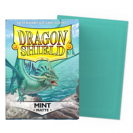 Protetor Cartas Dragon Shield Deck Sleeves - Matte Mint 100 Pcs