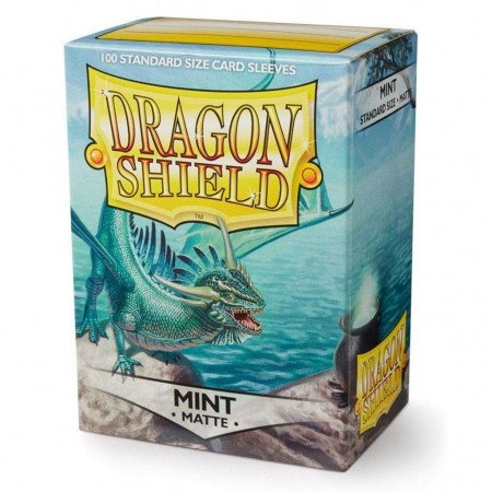 Protetor Cartas Dragon Shield Deck Sleeves - Matte Mint 100 Pcs