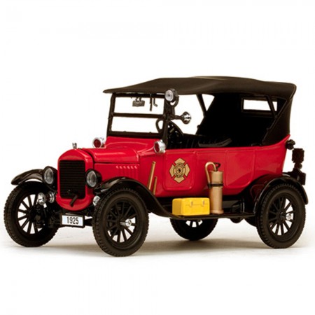Carro Sun Star Ford T Touring Fire Chief 1925 Escala 1/24 - Vermelho