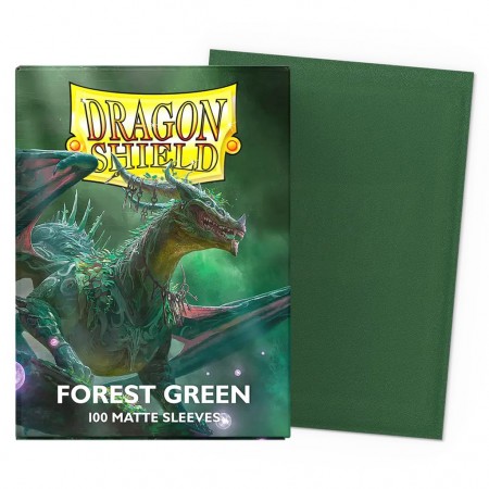 Protetor Cartas Dragon Shield Deck Sleeves - Matte Forest Green 100 Pcs