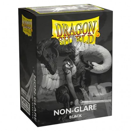 Protetor Cartas Dragon Shield Deck Sleeves - Non-glare Black 100 Pcs