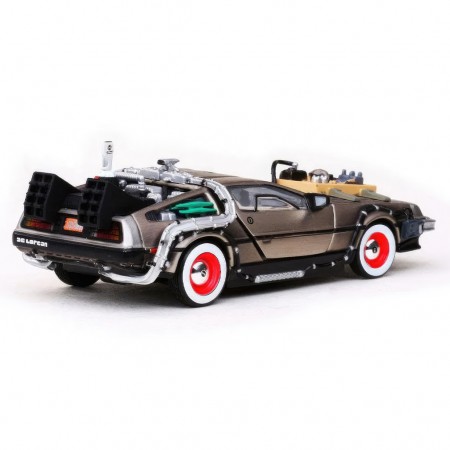 Carro Vitesse Delorean Dmc 12 Back To The Future Iii Inox Escala 1/43 - Cinza