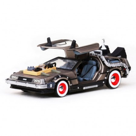 Carro Vitesse Delorean Dmc 12 Back To The Future Iii Inox Escala 1/43 - Cinza