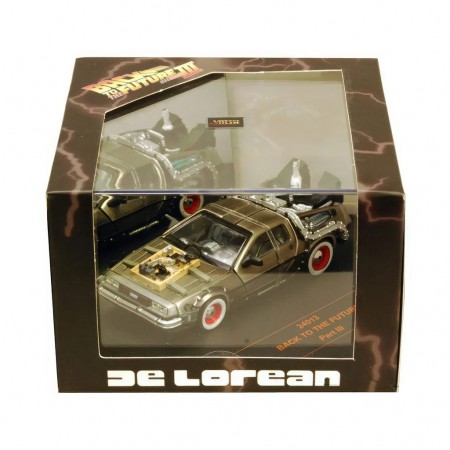 Carro Vitesse Delorean Dmc 12 Back To The Future Iii Inox Escala 1/43 - Cinza