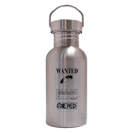 Garrafa Abystyle Steel Bottle One Piece - Wanted Dead Or Alive Monkey D. Luffy (02519)