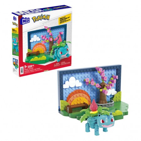 Boneco Mega Pokemon - Squirtle Park Scene (22857)