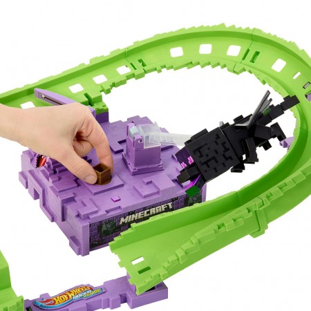Pista Hot Wheels Racer Verse Minecraft - Ender Dragon Last Lap Track Set (2994)
