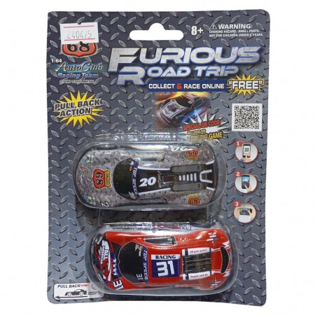 Carrinhos Autoclub Racing Team Furious Road Trip - Pullback Action (09306)
