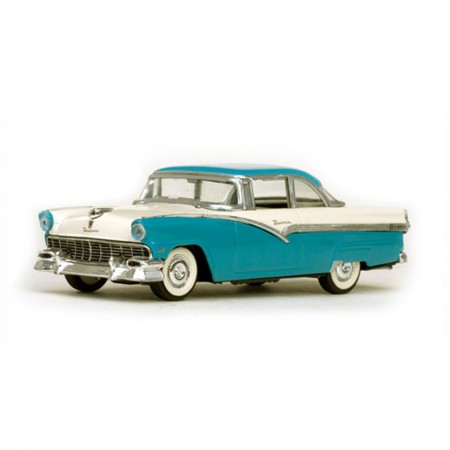 Carro Vitesse Ford Fairlane Bermuda 1956 Escala 1/43 - Azul e Branco