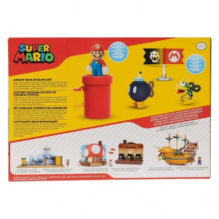Diorama Jakks Super Mario - Airship Deck Diorama Set (41634)