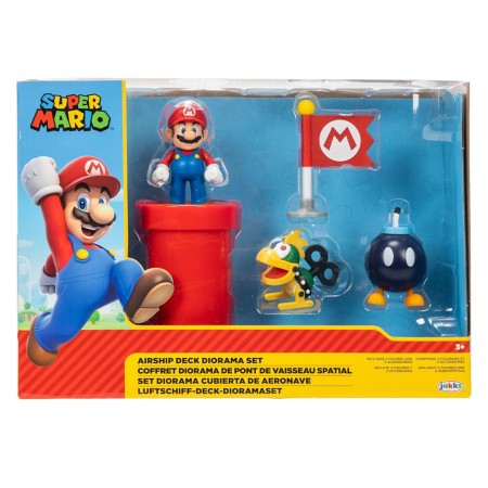 Diorama Jakks Super Mario - Airship Deck Diorama Set (41635)