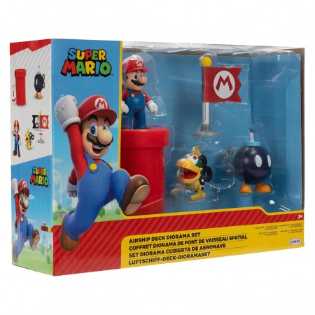 Diorama Jakks Super Mario - Airship Deck Diorama Set (41635)