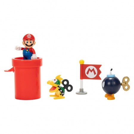 Diorama Jakks Super Mario - Airship Deck Diorama Set (41635)
