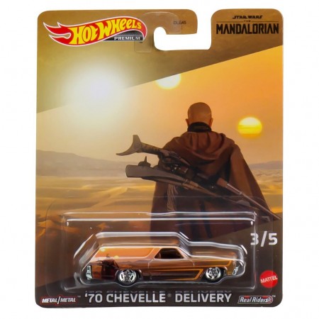Carro Hot Wheels Premium: Star Wars The Mandalorian 3/5 - '70 Chevelle Delivery (0828)