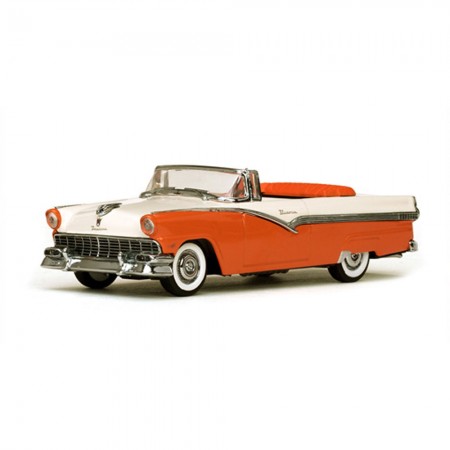 Carro Vitesse Ford Fairlane Conv 1956 Escala 1/43 - Laranja e Branco