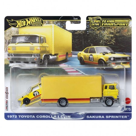 Carro Hot Wheels Premium Team Transport - 1972 Toyota Corolla Levin & Sakura Sprinter (3622)