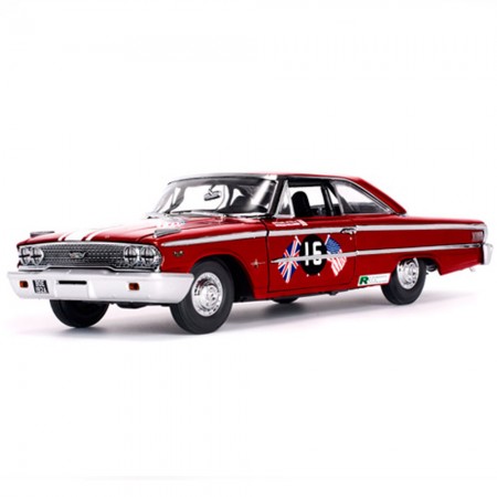 Carro Sun Star Ford Glx.500 Xl 15 Willi.2011 1963 Escala 1/18 - Vermelho