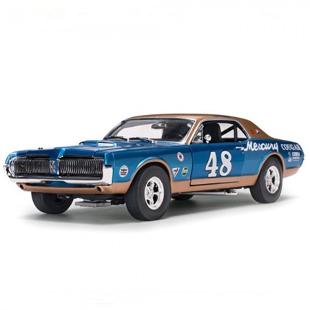 Carro Sun Star Mercury Couga #48 S.h.2004 Us 1967 Escala 1/18 - Azul