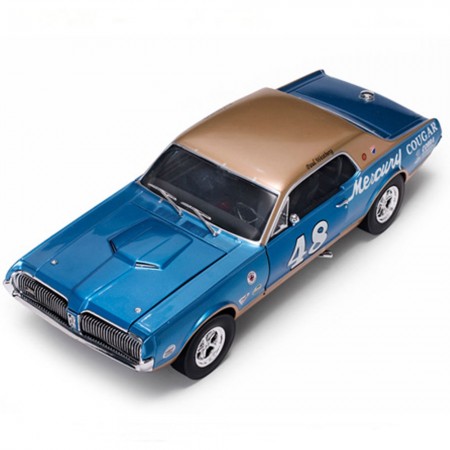 Carro Sun Star Mercury Couga #48 S.h.2004 Us 1967 Escala 1/18 - Azul