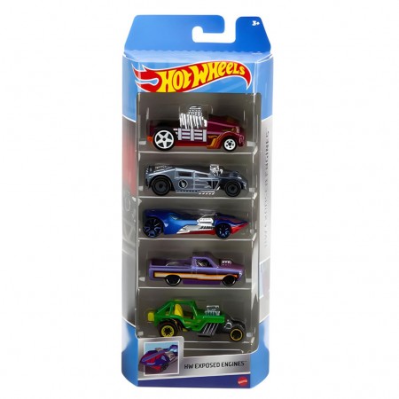 Hot Wheels 5-pack - Hw Exposed Engines (hly79)