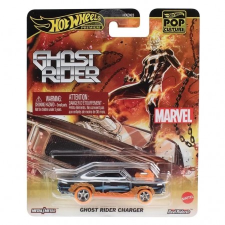Carro Hot Wheels Premium: Marvel Ghost Rider - Ghost Rider Charger Jbl81 (29770