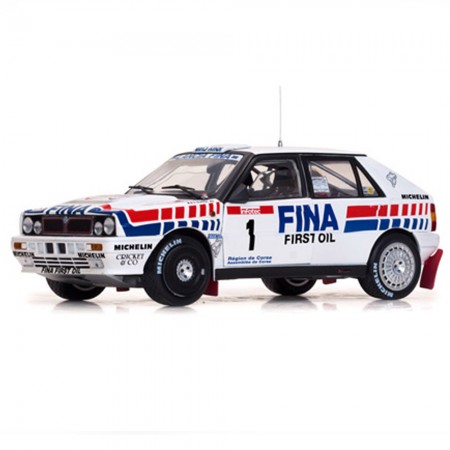 Carro Sun Star Lancia Delta Hf I.16v D.aurio/b.o.1991 Escala 1/18 - Branco