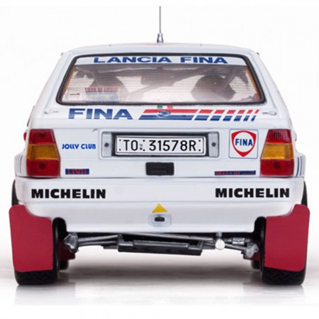Carro Sun Star Lancia Delta Hf I.16v D.aurio/b.o.1991 Escala 1/18 - Branco