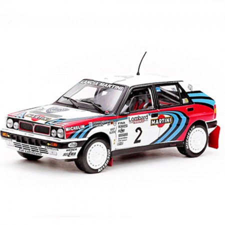 Carro Sun Star Lancia Delta Hf I.16v J.kank 1991 Escala 1/18 - Branco
