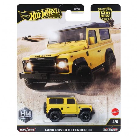 Carro Hot Wheels Premium: Hw Off Road 2/5 - Land Rover Defender 90 (hbk74)