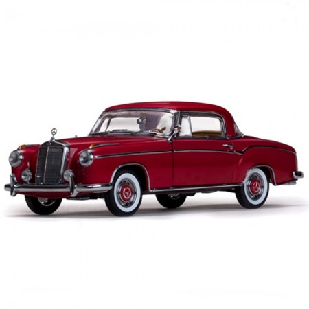 Carro Sun Star M.benz 220 Se Coupe Red 1958 Escala 1/18 - Vermelho