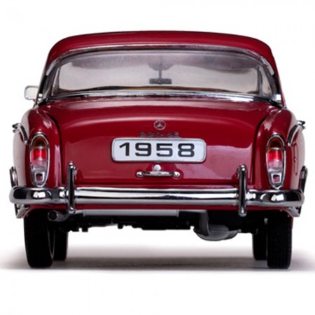 Carro Sun Star M.benz 220 Se Coupe Red 1958 Escala 1/18 - Vermelho