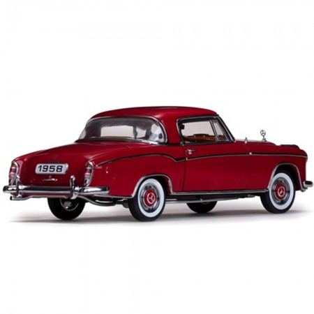Carro Sun Star M.benz 220 Se Coupe Red 1958 Escala 1/18 - Vermelho