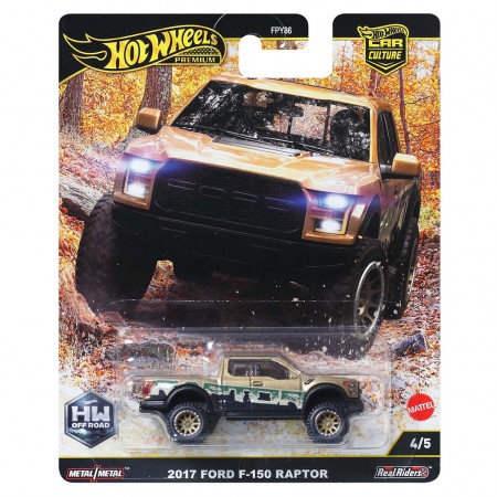 Carro Hot Wheels Premium: Hw Off Road 4/5 - 2017 Ford F-150 Raptor Jbk70 (2373)