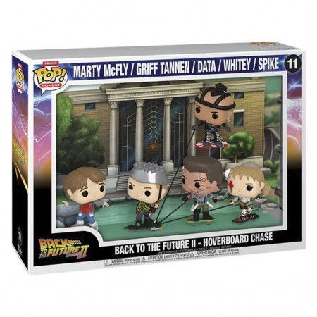 Funko Pop Moments Back To The Future Ii - Hoverboard Chase - Marty Mcfly / Griff Tannen / Data / Whitey / Sle 11