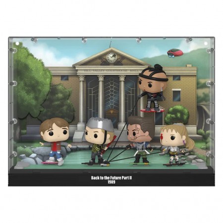Funko Pop Moments Back To The Future Ii - Hoverboard Chase - Marty Mcfly / Griff Tannen / Data / Whitey / Sle 11