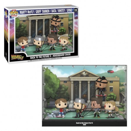 Funko Pop Moments Back To The Future Ii - Hoverboard Chase - Marty Mcfly / Griff Tannen / Data / Whitey / Sle 11