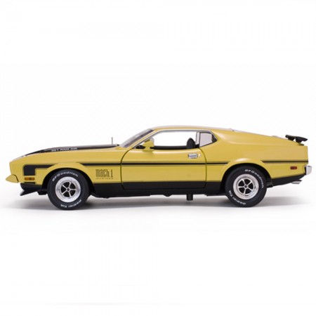 Carro Sun Star Ford Mustang Mach I Md 1971 Escala 1/18 - Amarelo