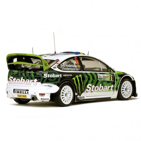 Carro Sun Star Ford Focus Rs Wrc08 6 J.ande 2010 Escala 1/18 - Branco e Verde