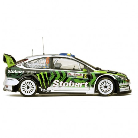 Carro Sun Star Ford Focus Rs Wrc08 6 J.ande 2010 Escala 1/18 - Branco e Verde