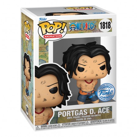 Funko Pop Animation One Piece Exclusive - Portgas D.ace 1818 (c/acrilico)
