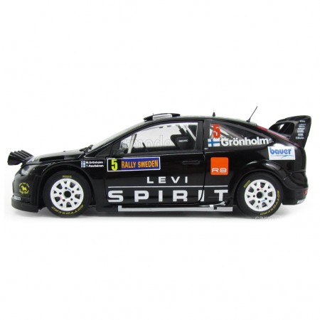 Carro Sun Star Ford Focus Rs Wrc08 5 M.gronh 2010 Escala 1/18 - Preto