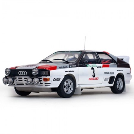Carro Sun Star Audi Quattro A1 #3 H.mikkola.1983 Escala 1/18 - Branco