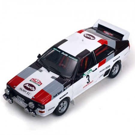 Carro Sun Star Audi Quattro A1 #3 H.mikkola.1983 Escala 1/18 - Branco