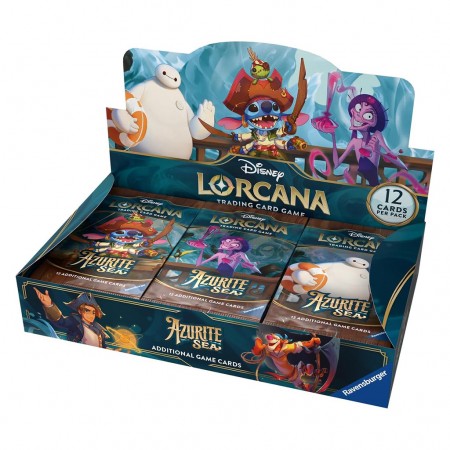 Cartas Disney Lorcana Tcg: Azurite Sea - Booster Pack Display 24 Pcs (98466)