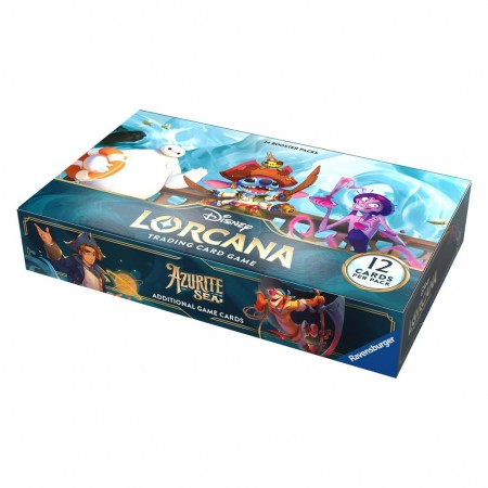 Cartas Disney Lorcana Tcg: Azurite Sea - Booster Pack Display 24 Pcs (98466)