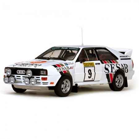 Carro Sun Star Audi Quattro A2 #9 P.eklund 1983 Escala 1/18 - Branco
