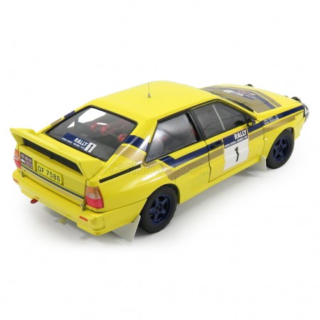 Carro Sun Star Audi Quattro A2 #1 H.mikkola 1985 Escala 1/18 - Amarelo