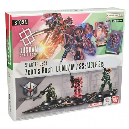 Cartas Bandai Tcg: Gundam Card Game Starter Deck - Zeon's Rush Gundam Assemble Set (83331)